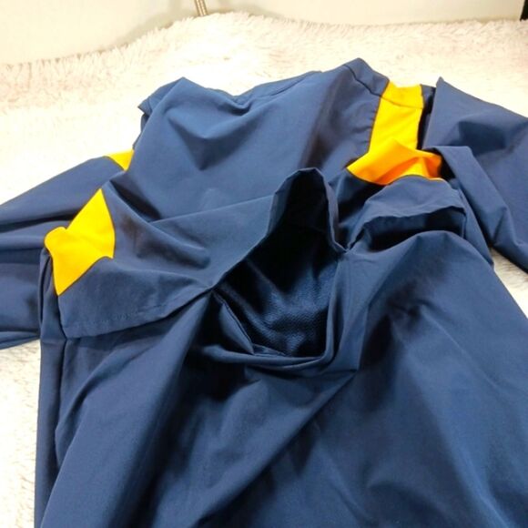Nike Blue and Yellow Athletic Quarter-Zip Shirt-Jacket Mens Small - Picture 8 of 9